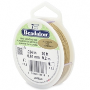 Beadalon Schmuckdraht 7 Str&auml;nge 0.61mm Gold