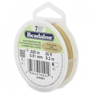 Beadalon Schmuckdraht 7 Str&auml;nge 0.51mm Gold