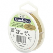 Beadalon Schmuckdraht 7 Str&auml;nge 0.38mm Gold