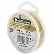 Beadalon Schmuckdraht 19 Str&auml;nge 0.38mm Gold