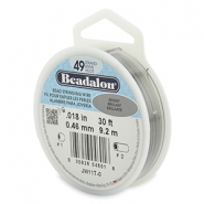 Beadalon Schmuckdraht 49 Str&auml;nge 0.46mm Bright Stainless Steel