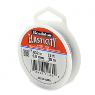 Beadalon Schmuckdraht Elastik 0.8mm 25 Meter Satin Silver