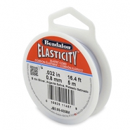 Beadalon Schmuckdraht Elastik 0.8mm 5 Meter Satin Silver