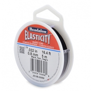 Beadalon Schmuckdraht Elastik 0.8mm 5 Meter Black