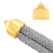 Metall Endkappen DQ &Oslash;20x10mm Gold (Nickelfrei)