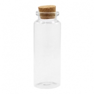 Wunschflaschen mit Kork 8x3cm Transparent