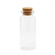 Wunschflaschen mit Kork 7x3cm Transparent