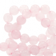 Naturstein Perlen Quarz 6mm Light princess pink opal