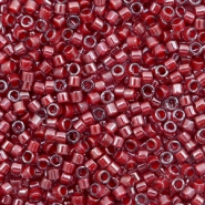 Miyuki Perlen delica's 11/0 Cranberry lined luster crystal red