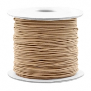Gef&auml;rbtem Elastik Draht 0.8mm Taupe brown