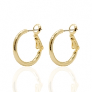 Ohrringe DQ Creolen 18mm Gold