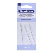 Beadalon flexibel F&auml;delnadel 6.4mm gemischt Silber