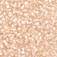 Miyuki Perlen delica's 11/0 Silverlined pink mist DB-1203