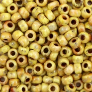 Miyuki Rocailles 6/0 Opaque picasso yellow 6-4512