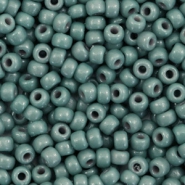 Miyuki Rocailles 8/0 Duracoat opaque eucalyptus green 8-4481