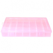 Schmuckdisplay Aufbewahrungsboxen 28 F&auml;cher Rosa