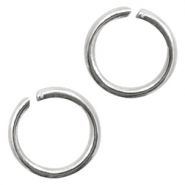 Stainless Steel - Rostfreiem Stahl Schmuckzubeh&ouml;r Binderinge 5mm Antik silber
