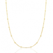 Ketten aus Stainless Steel - Rostfreiem Stahl Kugel Gold