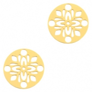 Bohemian Anh&auml;nger rund 14mm Gold
