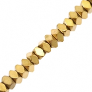 H&auml;matit Perlen Facett Disc Gold