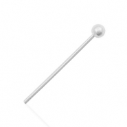 925 Silber Zubeh&ouml;r Nietstifte 20mm Silber