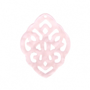 Resin Anh&auml;nger Rhombus Barock Powder pink