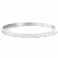Armb&auml;nder aus Stainless Steel - Rostfreiem Stahl Schlange Silber
