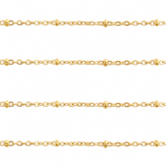 Stainless Steel - Rostfrei Stahl Schmuckzubeh&ouml;r Gliederkette 2.0mm Gold
