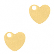 Stainless Steel - Rostfreiem Stahl Anh&auml;nger Herz Gold