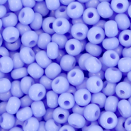Preciosa Rocailles 6/0-33020 Natural opaque-provence blue