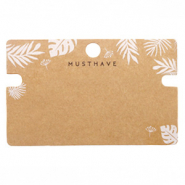 Schmuck Karten 'musthave' Leaves Brown