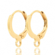 Ohrringe mit &Ouml;se verschliessbar 12mm Gold
