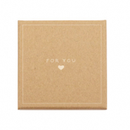 Schmuck-(Geschenk)-Box 'for you &hearts;' Brown
