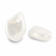 BQ S&uuml;sswasserperlen Keshi Perle high luster Natural white