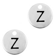 Metall Anh&auml;nger DQ Initiale Z Antik silber (Nickelfrei)