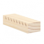 Schmuckdisplay Holz f&uuml;r Schmuck Karten acht Reihen Natural (nat&uuml;rliche Farbe Holz)