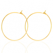 Ohrringe aus Stainless Steel - Rostfreiem Stahl 25mm Gold
