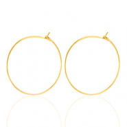 Ohrringe aus Stainless Steel - Rostfreiem Stahl 20mm Gold