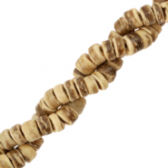 Kokos Perlen Disc 6mm Natural brown (nat&uuml;rliche Farbe der Perle)