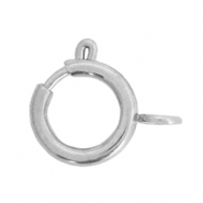 Stainless Steel - Rostfreiem Stahl Schmuckzubeh&ouml;r Verschluss 12x14mm Silber