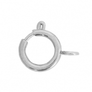 Stainless Steel - Rostfreiem Stahl Schmuckzubeh&ouml;r Verschluss 10x12mm Silber