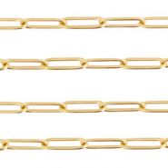 Stainless Steel - Rostfrei Stahl Schmuckzubeh&ouml;r Gliederkette Gold