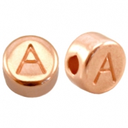 Metall Perlen DQ Rosegold Metall Perlen Buchstabe DQ Rosegold