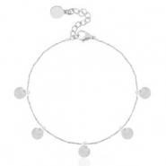 Armb&auml;nder aus Stainless Steel - Rostfreiem Stahl Munze Silber