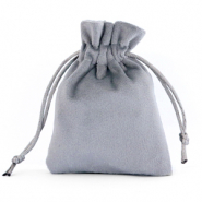 Schmuckbeutel Samt Grey
