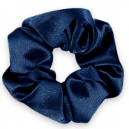 Haargummi seidig Deep blue