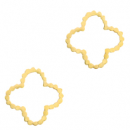 Stainless Steel - Rostfrei Stahl Anh&auml;nger/Zwischenst&uuml;ck Blume Gold