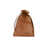 Schmuckbeutel Organza 7x9cm Rust red