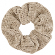 Haargummi corduroy Taupe