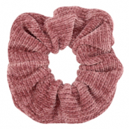 Haargummi corduroy Vintage aubergine red
